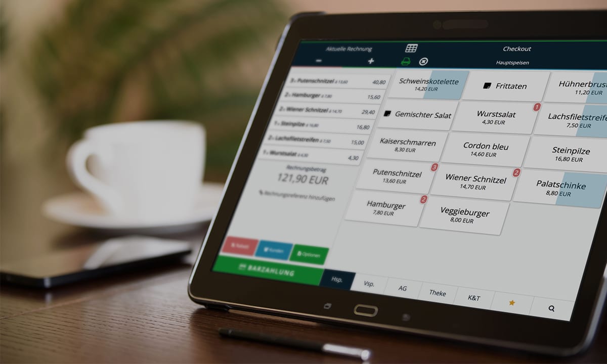 Tablet Registrierkassen Vergleich Samsung iPad
