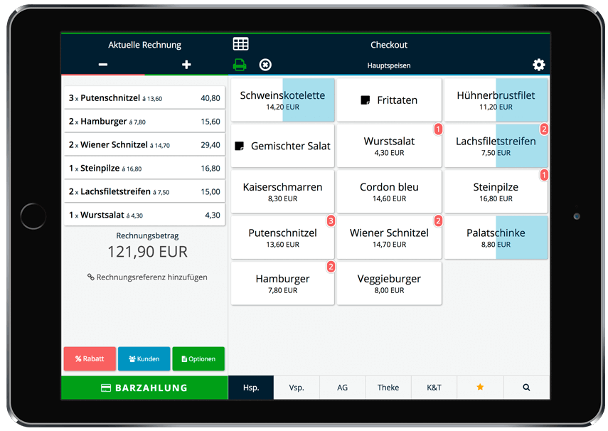 iPad Registrierkasse ready2order Kassensoftware ipad