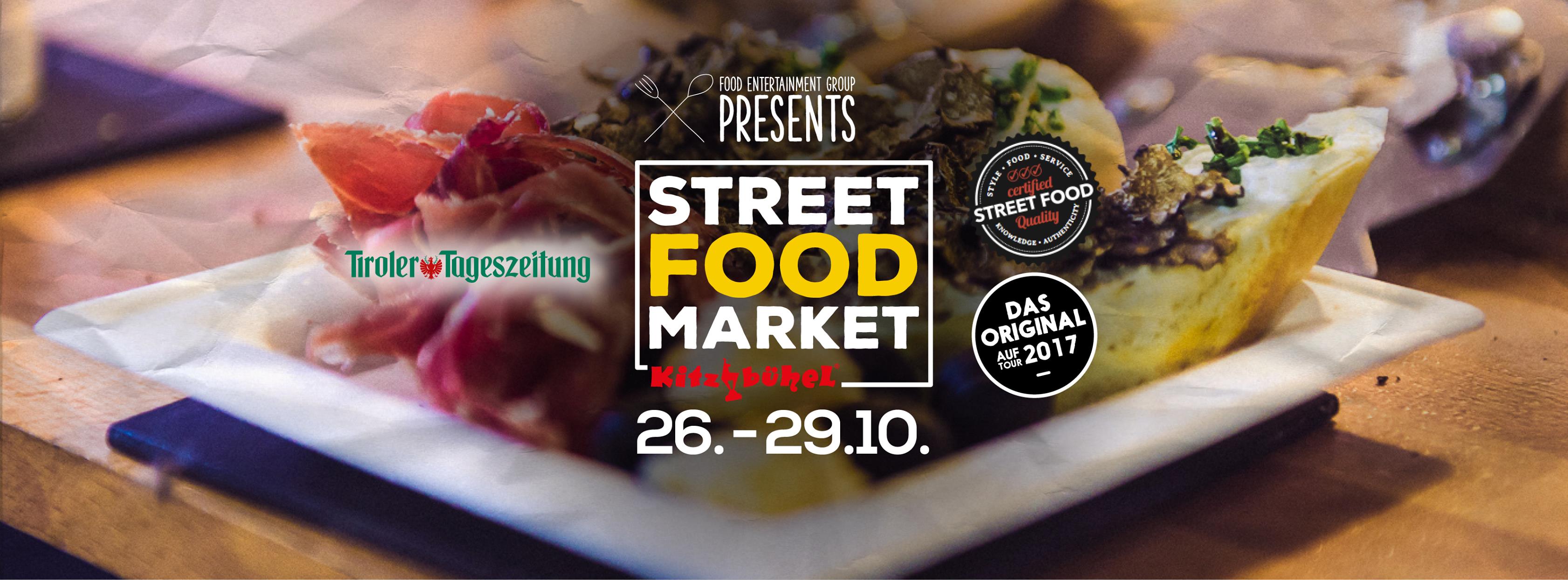 street food market Banner