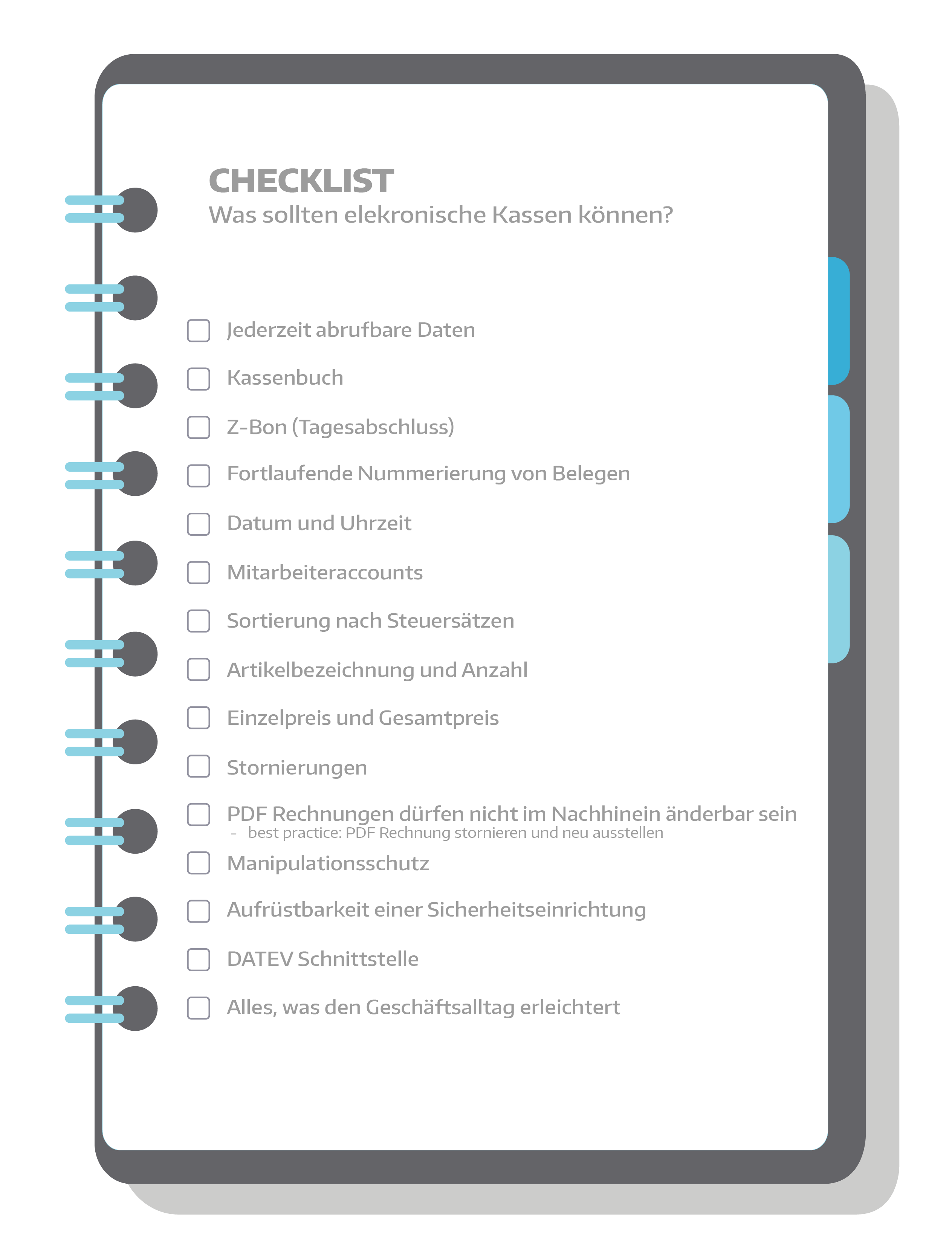 Checklist elektronische Registerkassen