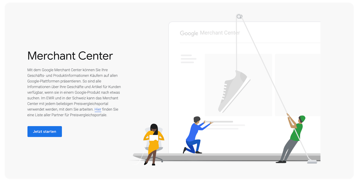 Google Merchant Center Google Merchant Center Screenshot