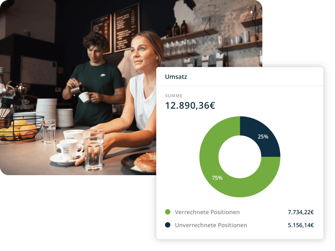 Umsatzstatistik Umsatzstatistik in der Kasse Screenshot