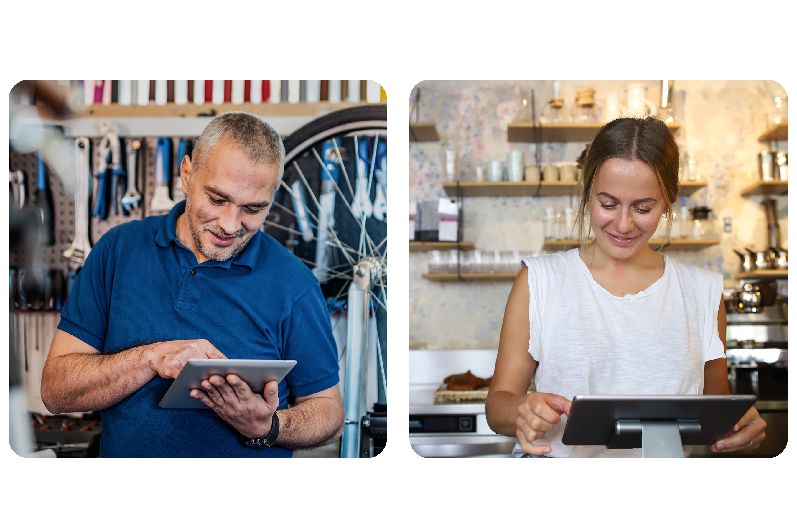 Unternehmer mit Kasse