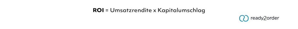 So berechnest Du das ROI. Mit dieser Formel berechnest Du das ROI.