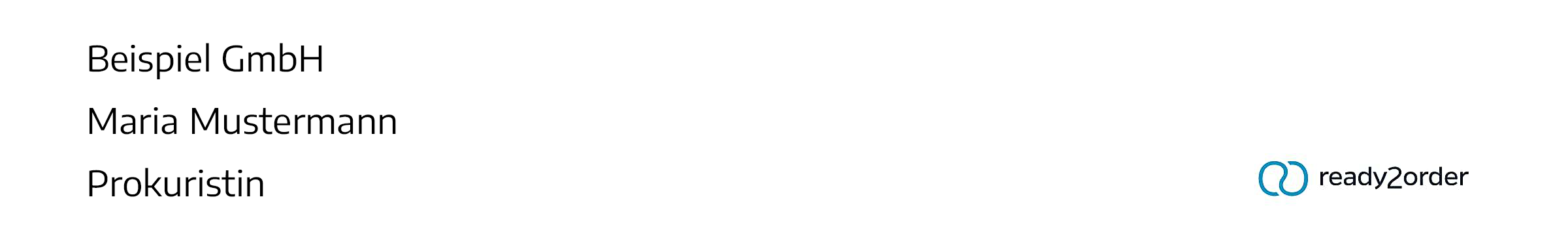 So kann's aussehen: Die Prokura-Signatur