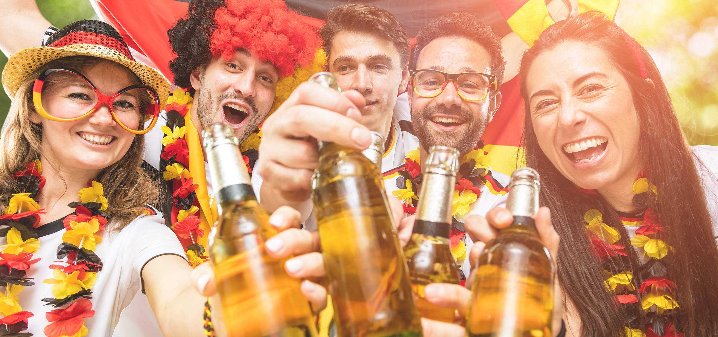 Fußball-Fans feiern