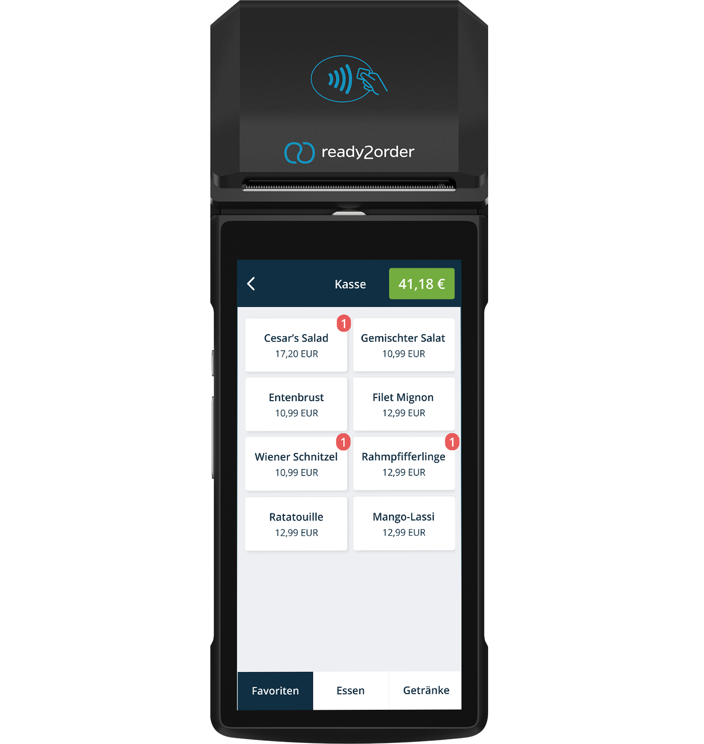 readyGo mit Kassenoberfläche