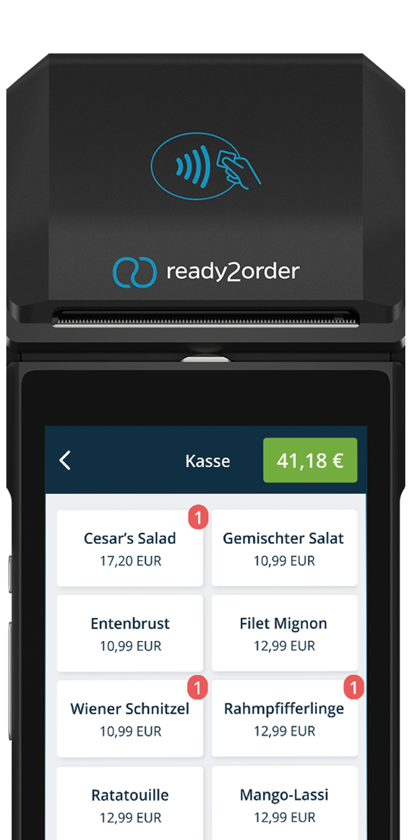 readyGo Kassenoberfläche