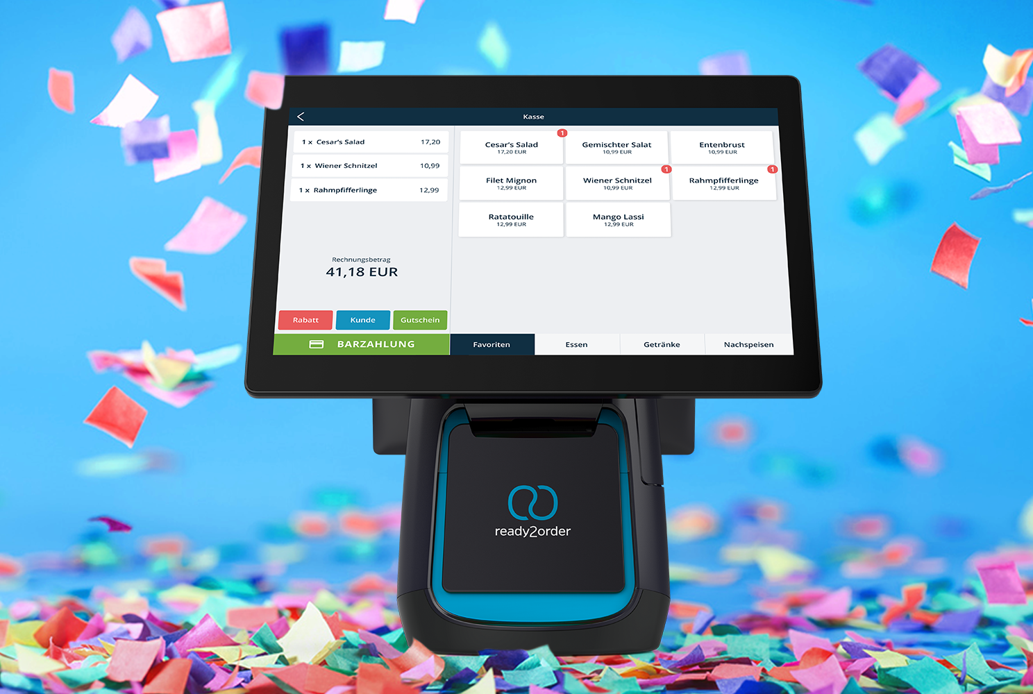 readyMax Kassenoberfläche