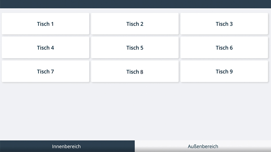 Tischübersicht bei ready2order