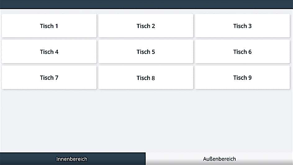 Tischübersicht bei ready2order