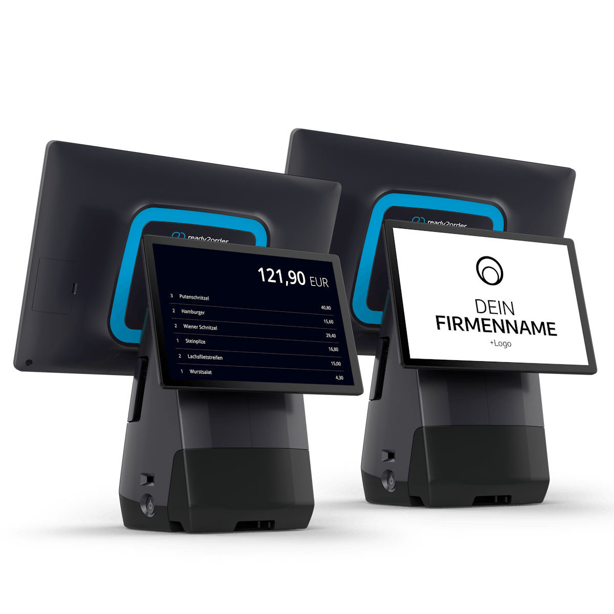 readyMax: Rechnungsbetrag oder Werbebotschaft im Kundendisplay readyMax: Rechnungsbetrag oder Werbebotschaft im Kundendisplay