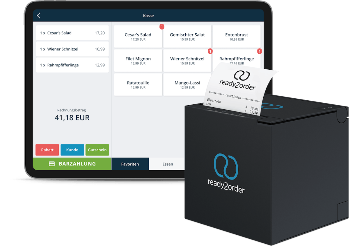 Funkbonierung registrierkasse tablet ready2order Funkbonierung registrierkasse tablet ready2order