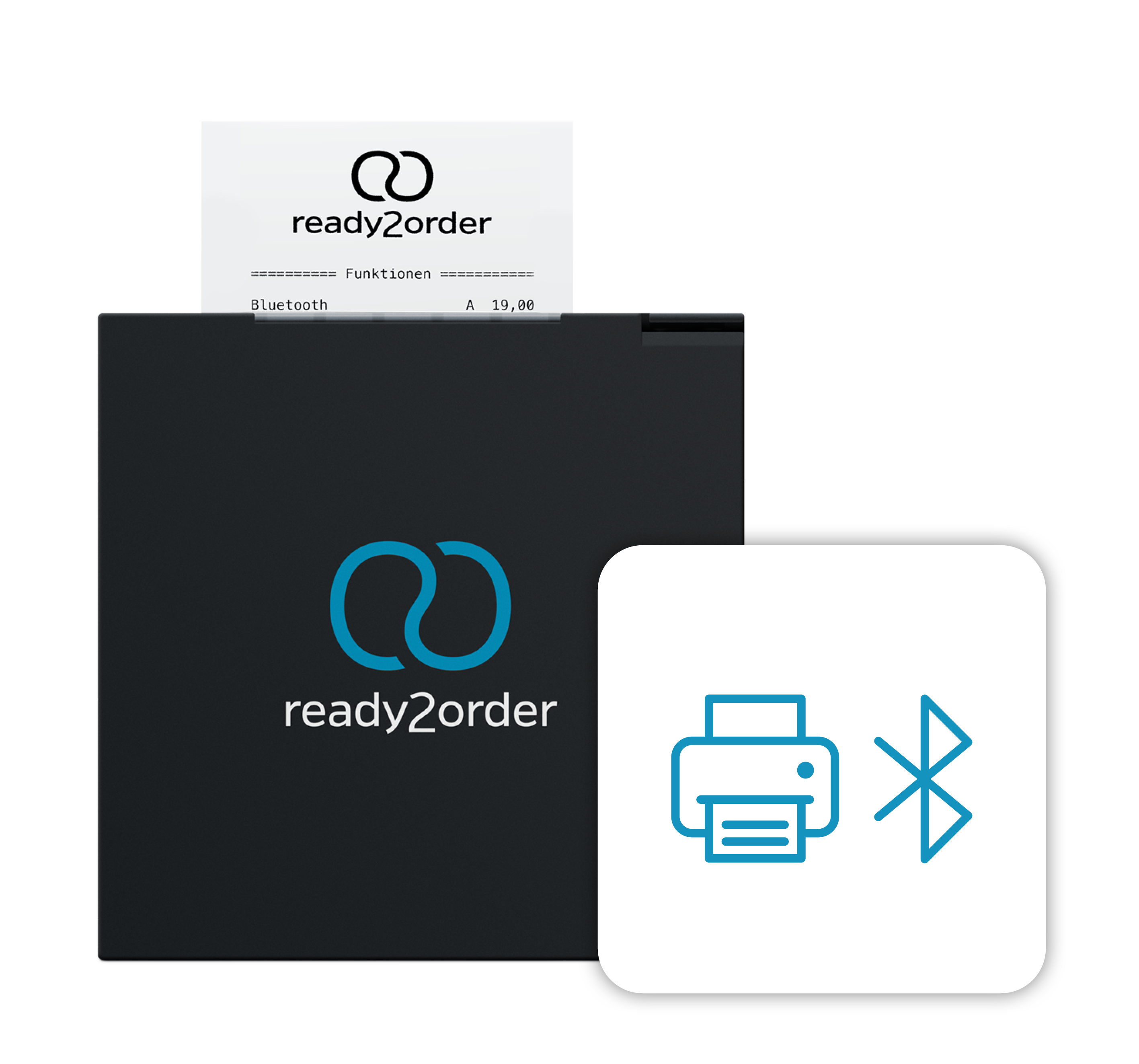 kasse tablet ready2order bluetooth Funkbonierung