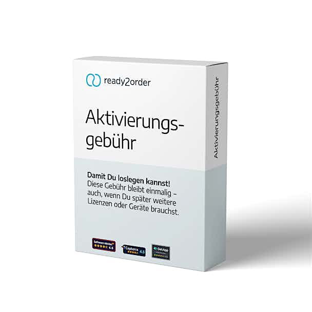 Aktivierungsgebühr, ready2order Aktivierungsgebühr, ready2order