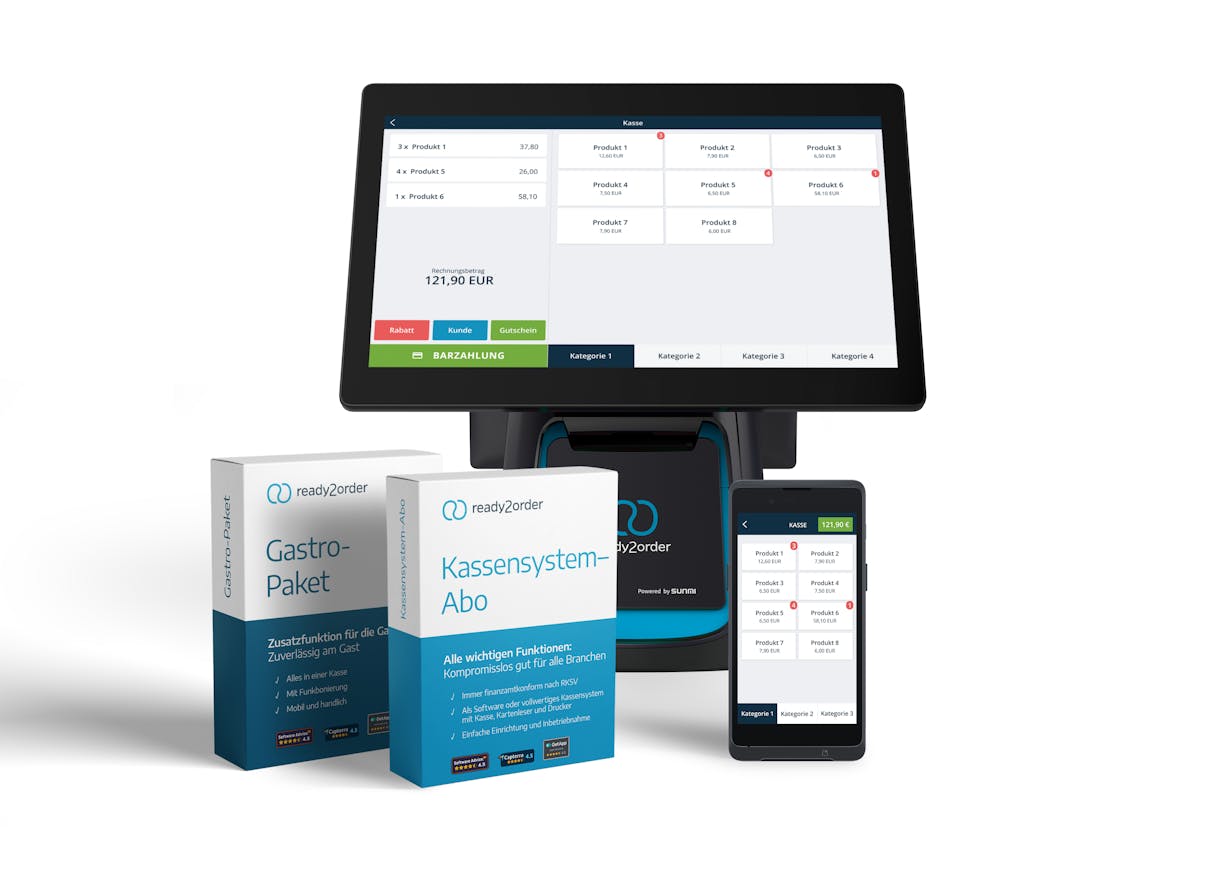 Kassen-Set Gastro Groß, ready2order Kassen-Set Gastro Groß, ready2order