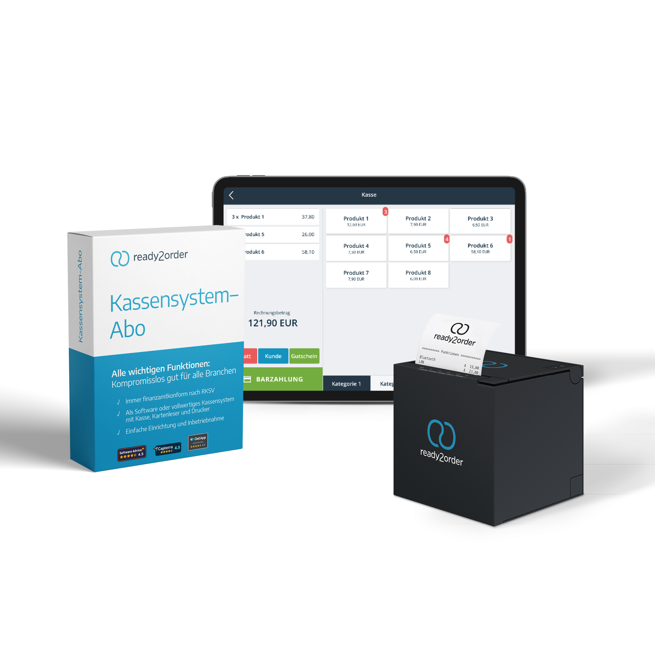 Kassen-Set Gastro Klein Schweiz, ready2order