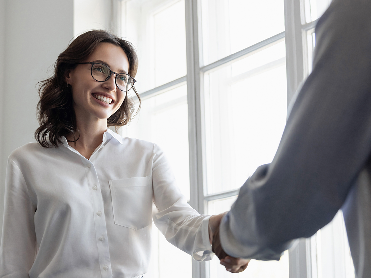 Steuerberaterin mit Klient