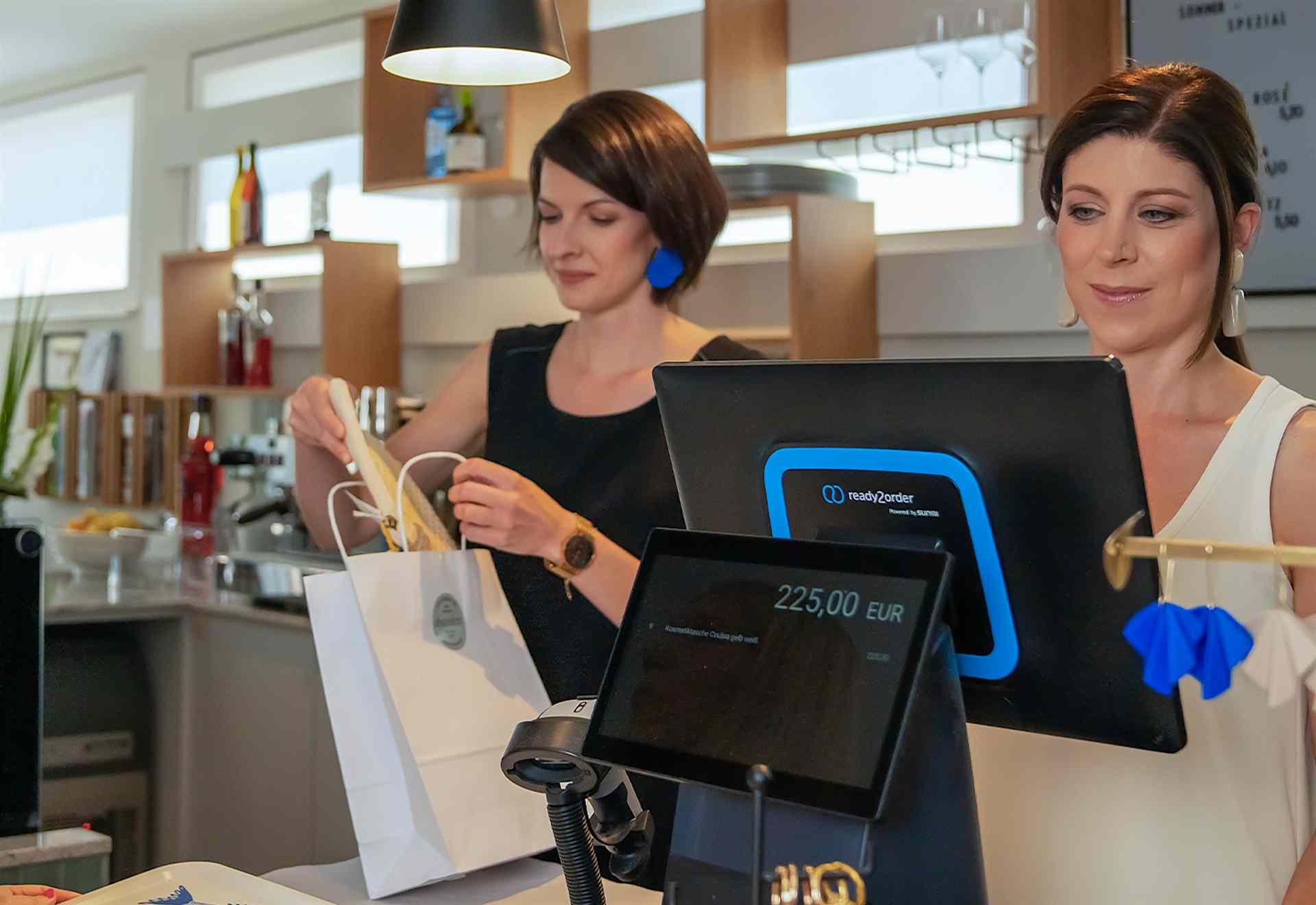 readyMax im Einzelhandel readyMax auf Tresen