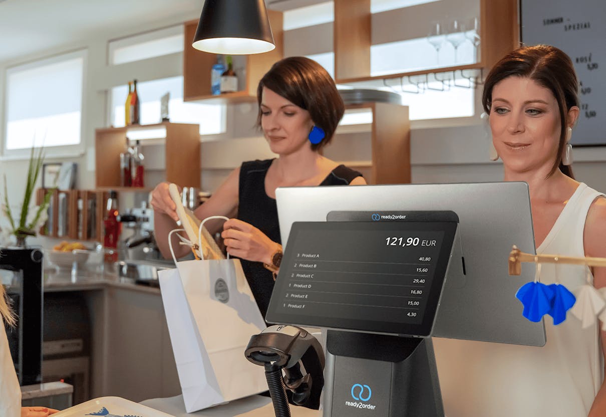 readyMax2 Kasse auf Tresen readyMax2 Kasse auf Tresen