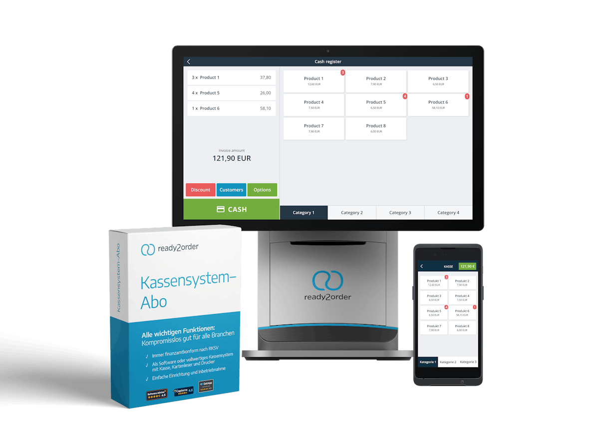 Kassen-Set Service Groß, ready2order Kassen-Set Service Groß, ready2order