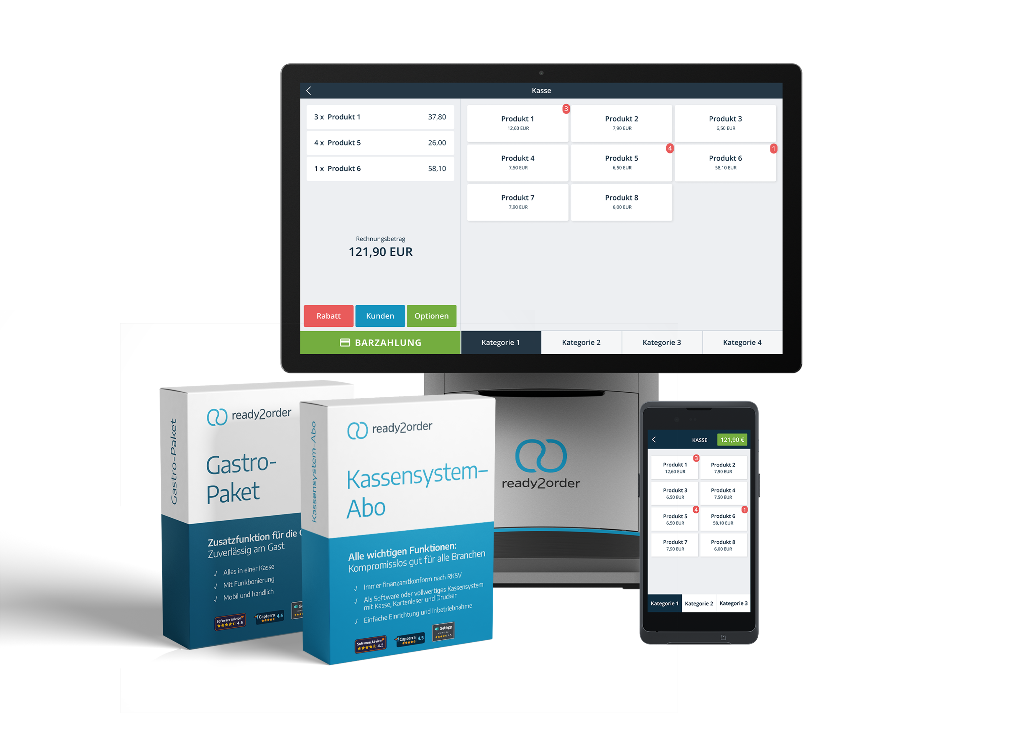 Kassen-Set Gastro Groß, ready2order