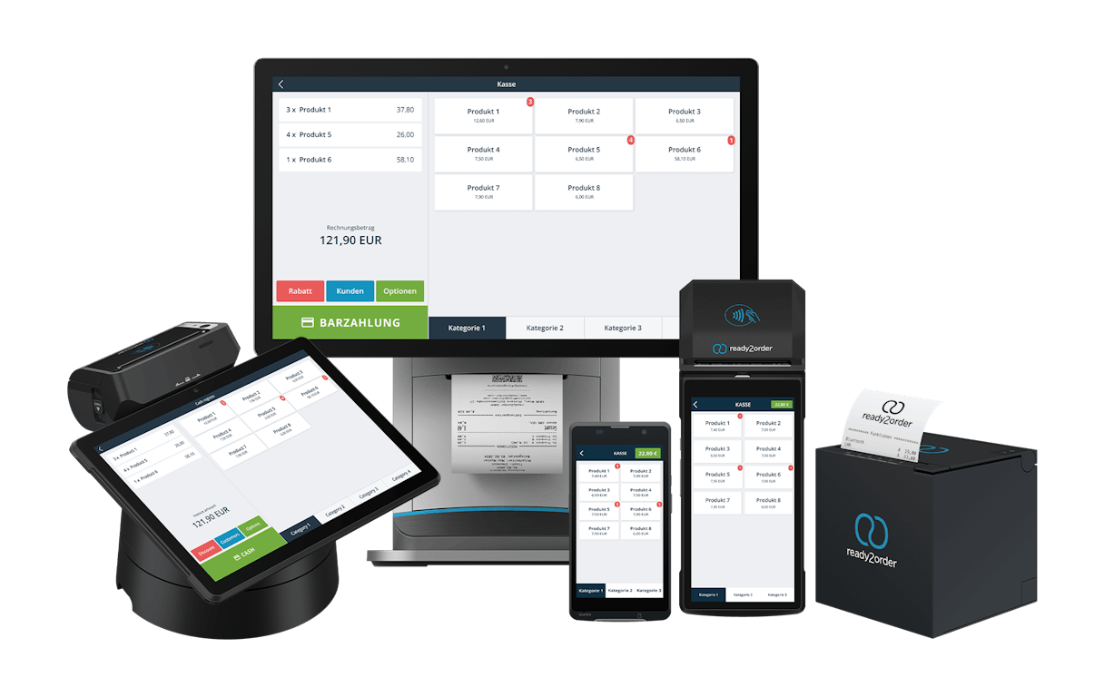 ready2order Hardware-Familie ready2order Hardware-Familie