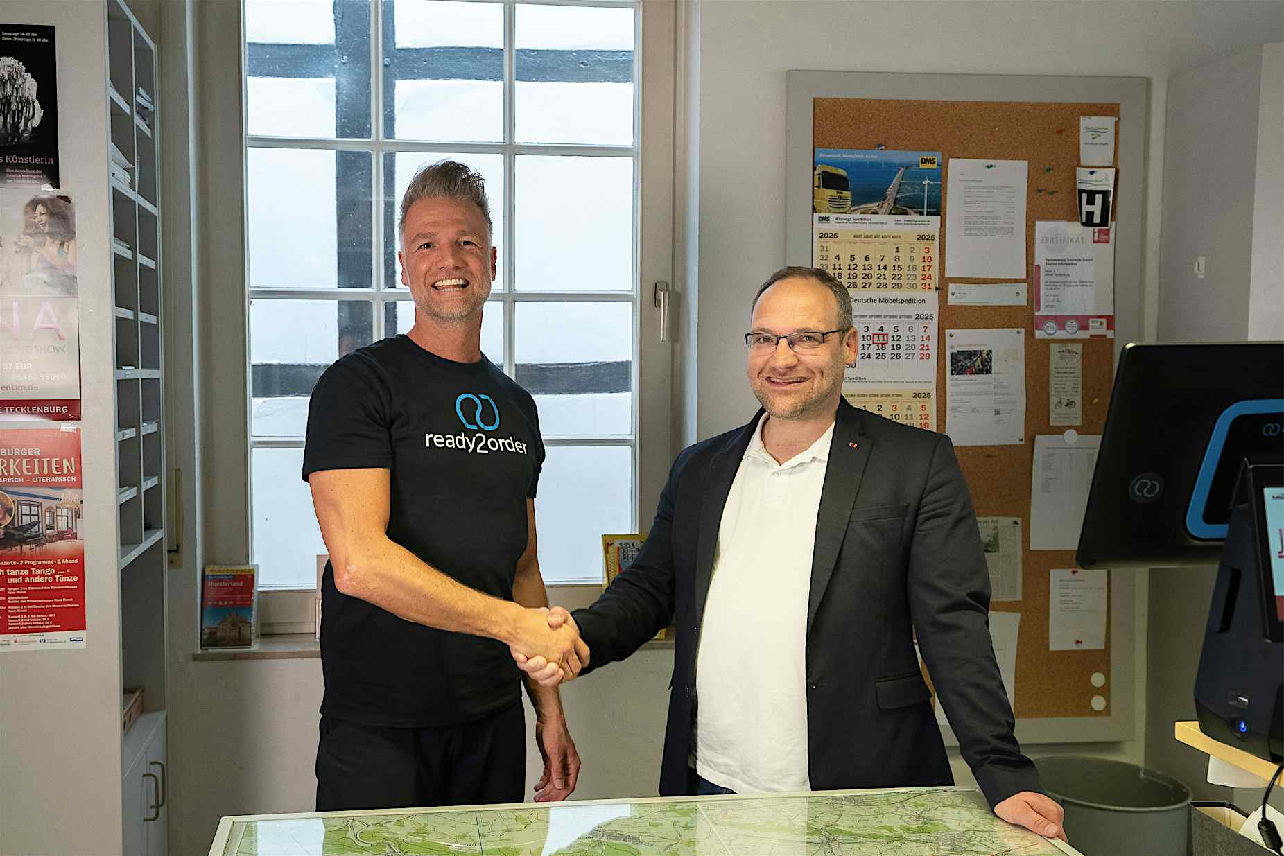 Thomas Borchardt, Tecklenburg Touristik und Daniel Puls, ready2order Thomas Borchardt, Tecklenburg Touristik und Daniel Puls, ready2order