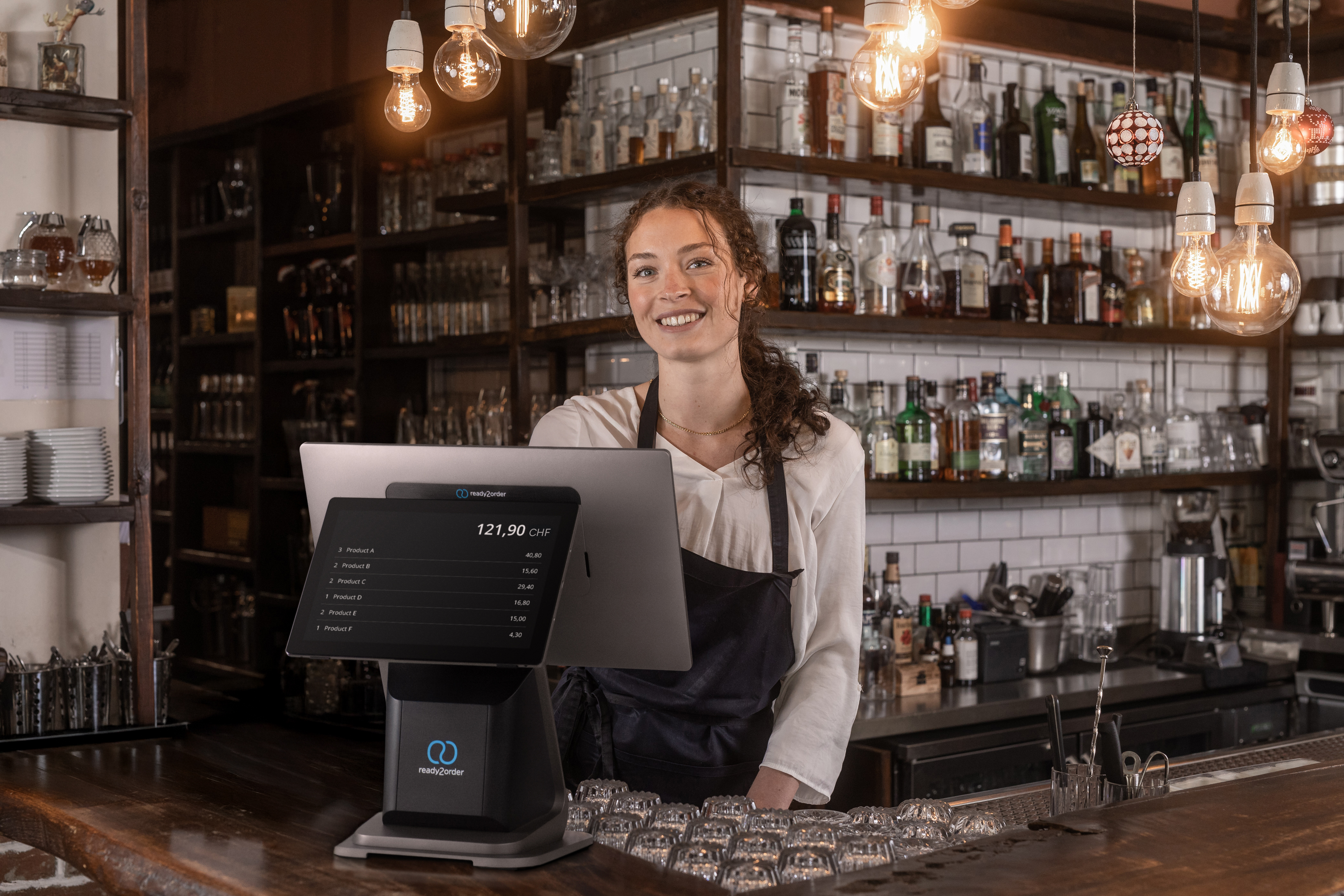 readyMax 2 Kasse auf Bartheke