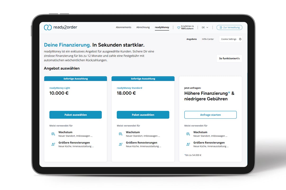 Wie beantrage ich readyMoney? Wie beantrage ich readyMoney?