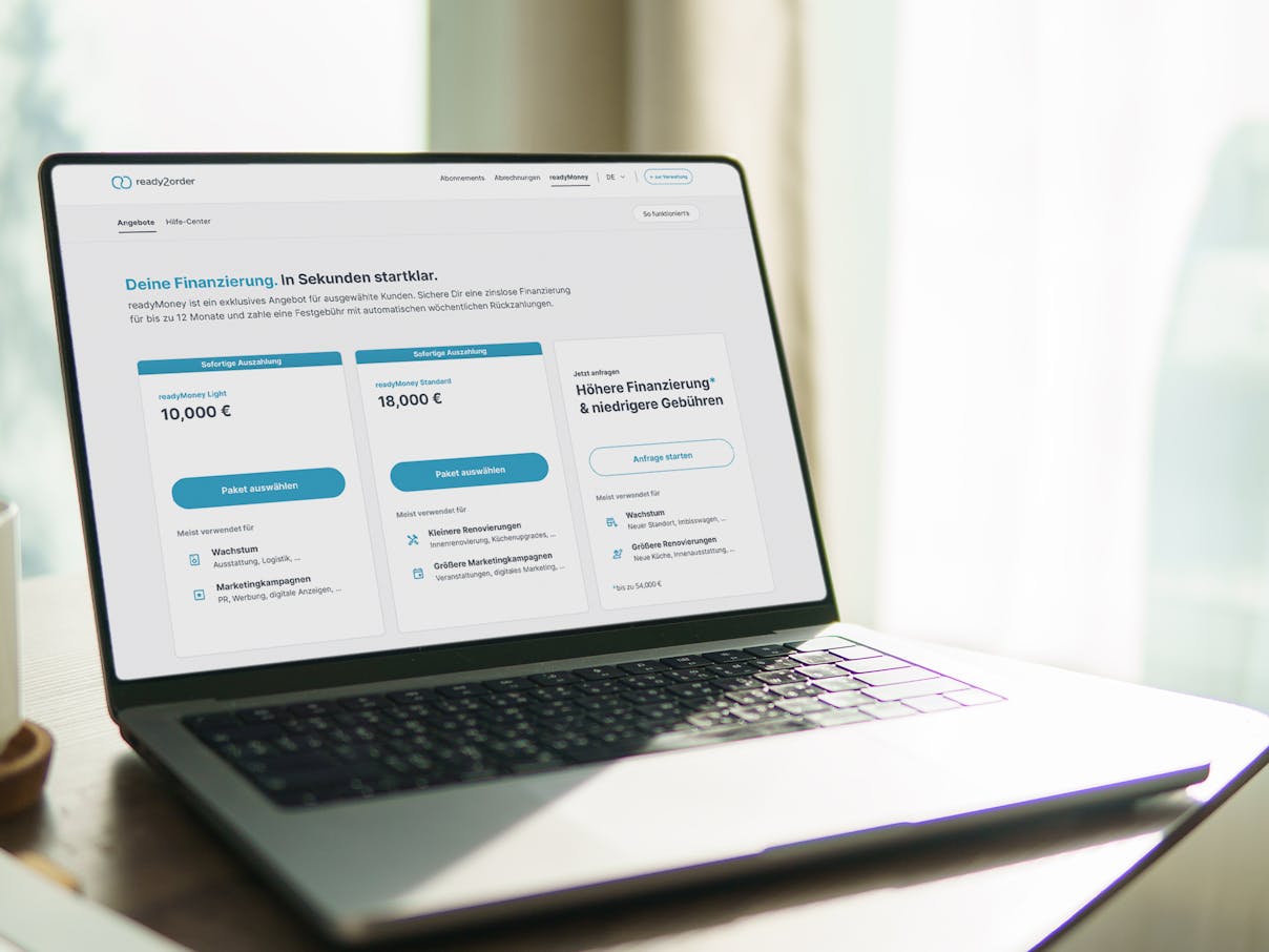 readyMoney auf Laptop readyMoney auf Laptop