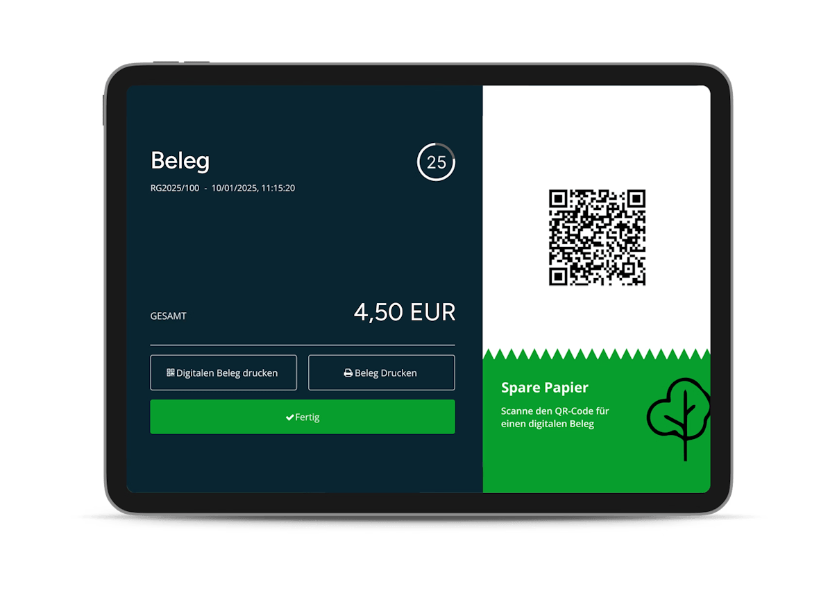 Digitaler Beleg auf iPad Digitaler Beleg auf iPad