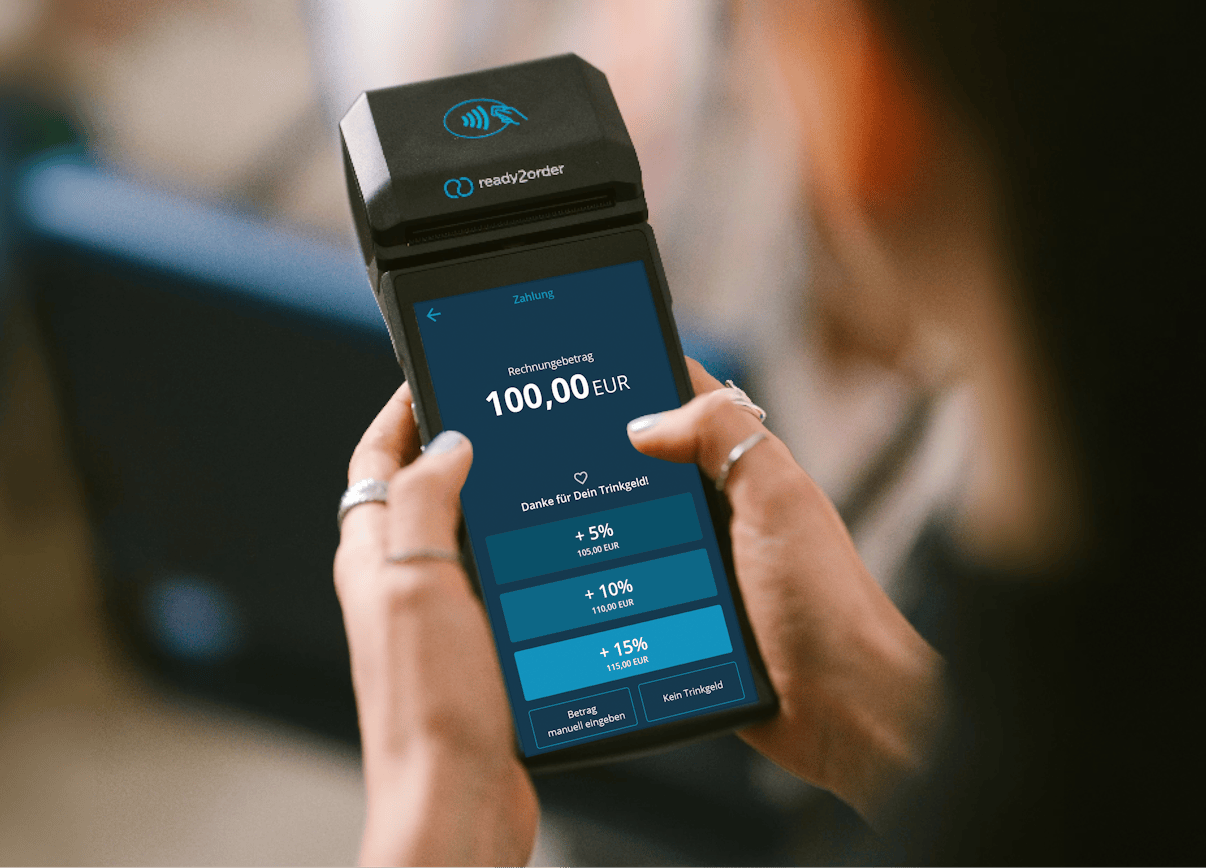 Flexible Trinkgeldfunktion mit readyGo Flexible Trinkgeldfunktion mit readyGo