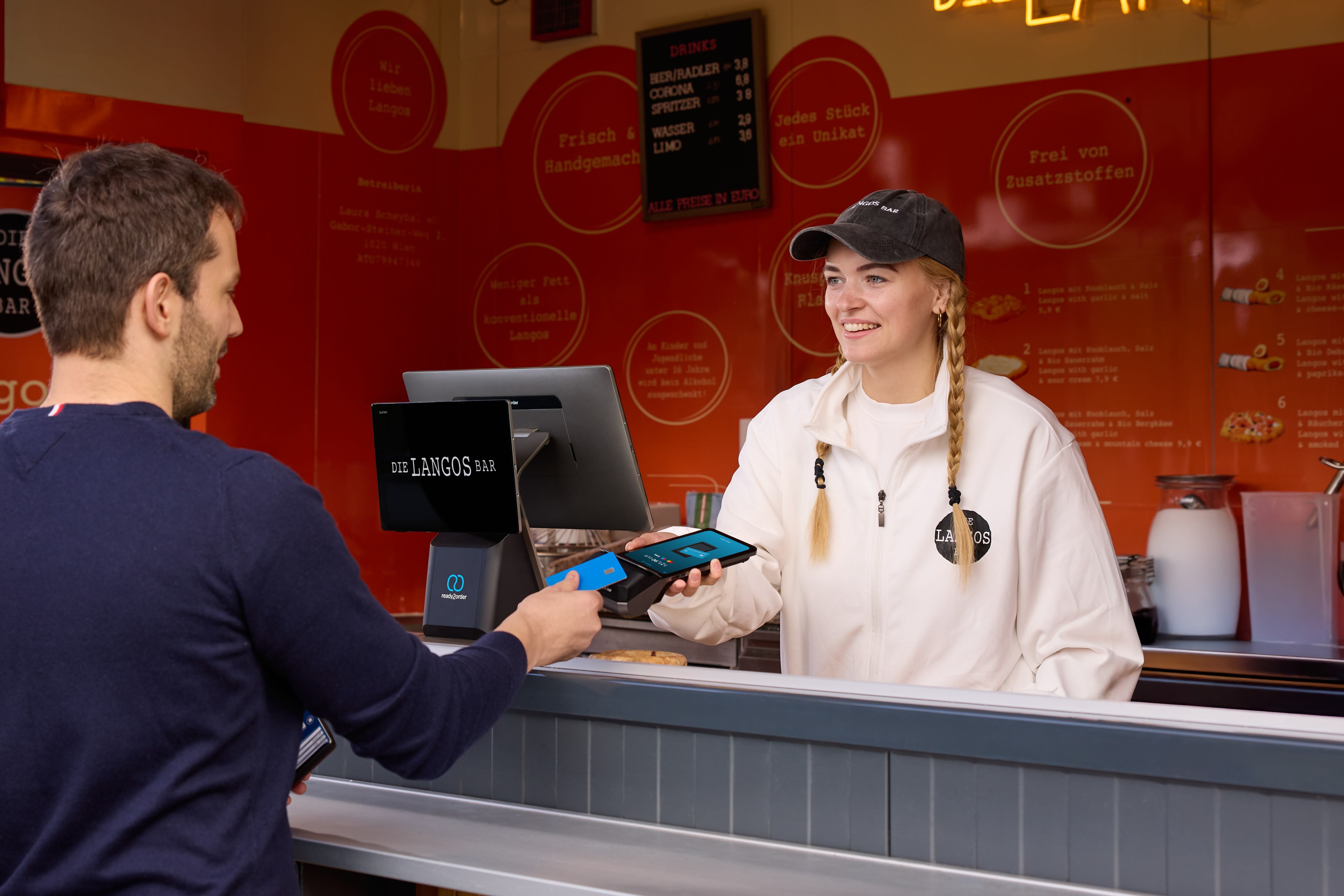 Kartenzahlung mit readyPay bei Imbiss
